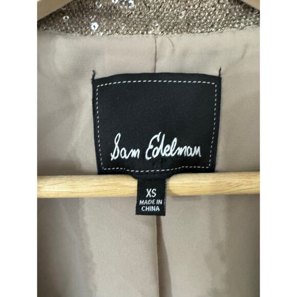 Sam Edelman Sequin Boyfriend Blazer Size XS - Picture 4 of 5